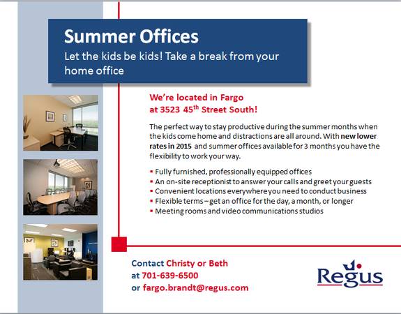 Need An office just for the summer