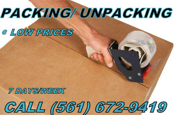 NEED HELP PACKING,UNPACKING,ARRANGING, ORGANIZING CALL US TODAY (SERVING