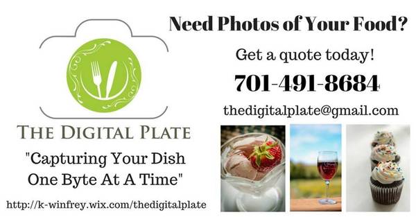 Need Photographs of Your Food (West Fargo)