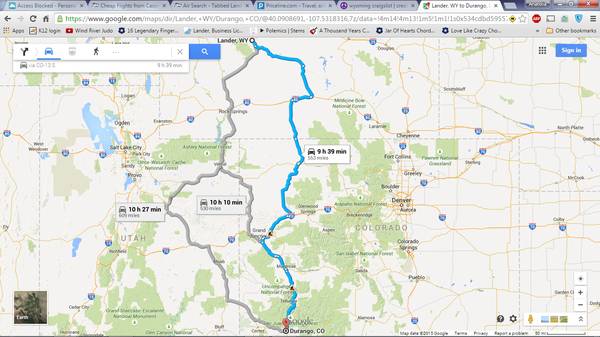 Need Ride From Lander to Durango CO, or just CO in gen. on 619