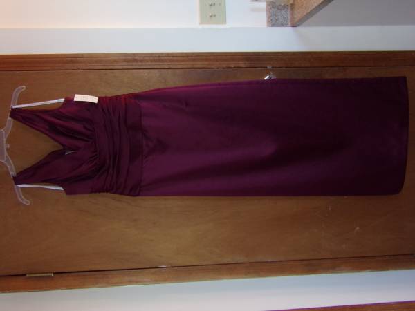 Never Worn Burgundy Bridesmaid Dress Size 10