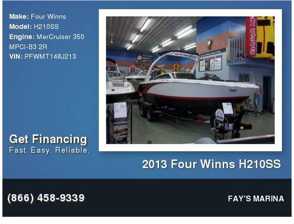 New 2013 Four Winns H210SS 300 hp