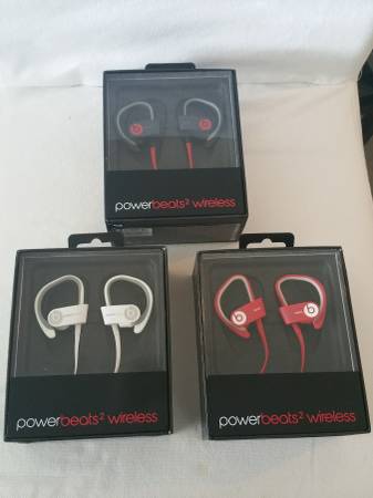NEW 2015 sealed black white red Wireless Powerbeats 2 beats Dr Dre