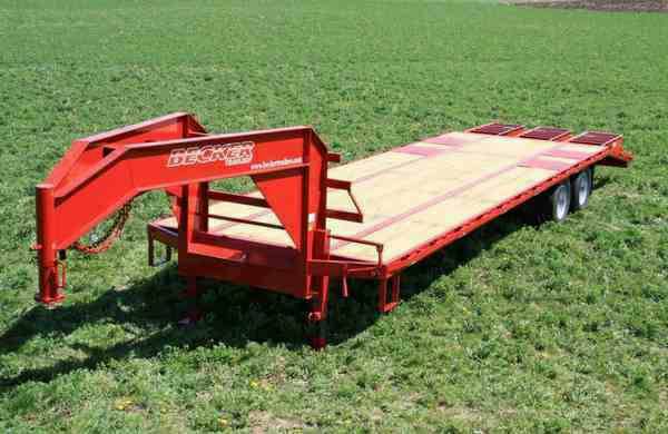 NEW 25ft Low Profile Tandem Dual Flatbed Gooseneck Trailer