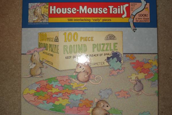 NEW 500 Curly Piece Puzzle House Mouse Tails