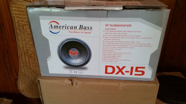 new American bass dx 15 4 ohm