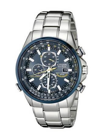 NEW Citizen Mens Blue Angels Stainless Steel Eco