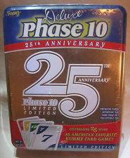NEW Deluxe Phase 10 25th Anniversary Limited Edition Rummy Game