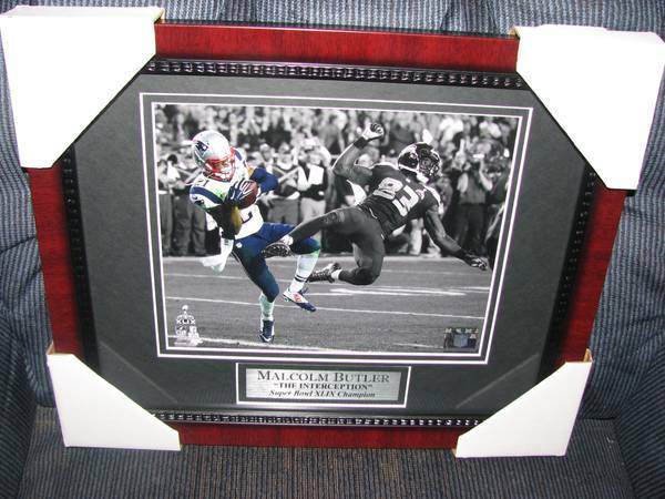 NEW ENGLAND PATS SUPERBOWL PHOTO NEW FRAMED