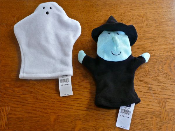 NEW GAP Ghost and Witch Puppets
