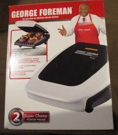 NEW IN BOX GEORGE FOREMAN GRILL 60 SQ INCHES LOOKING SURFACE