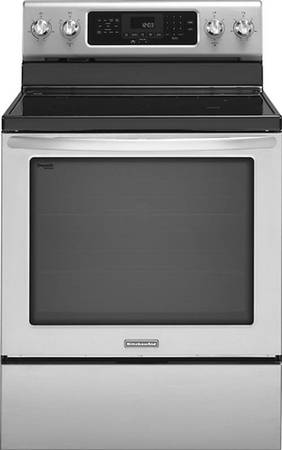 New KitchenAid Stainless Electric Convection Range KERS303BSS