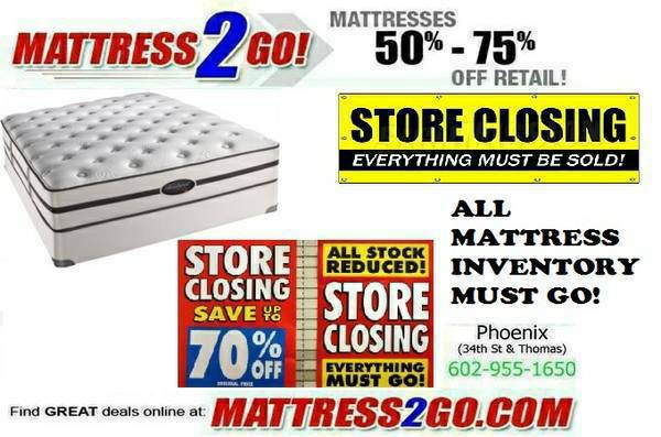 NEW MATTRESS MUST GO WE ARE CLOSING 50