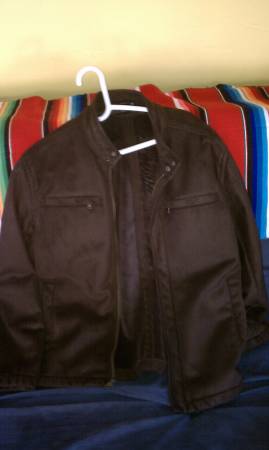 New Mens Claiborne Suede Jacket