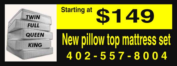 New Pillow Top Mattress Set