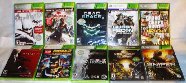 New sealed Xbox 360 games (LotXb4) (Herndon)