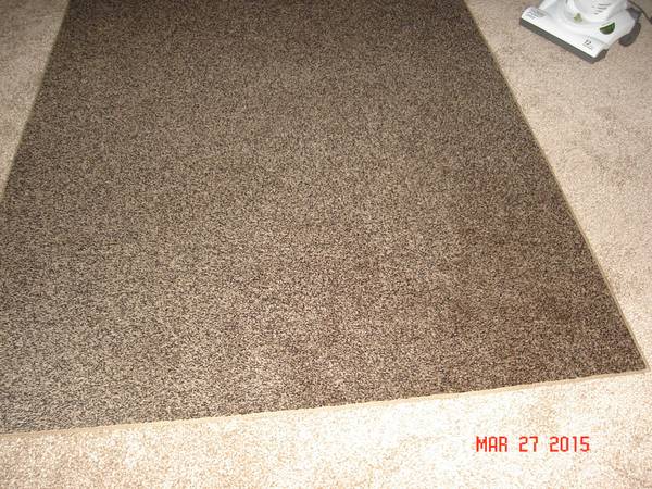 NEW TWO TONE BROWN RUG