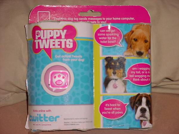 NEWPuppy Tweets Pink Electronic Dog Tag works with Twitter 10 (Murfreesboro)