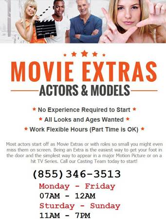 NO EXPERIENCE REQUIRED, MODELS. EXTRAS, ACTORS, , 300DAY , USA Top A (APPLY TODAY Great Paid Gig)