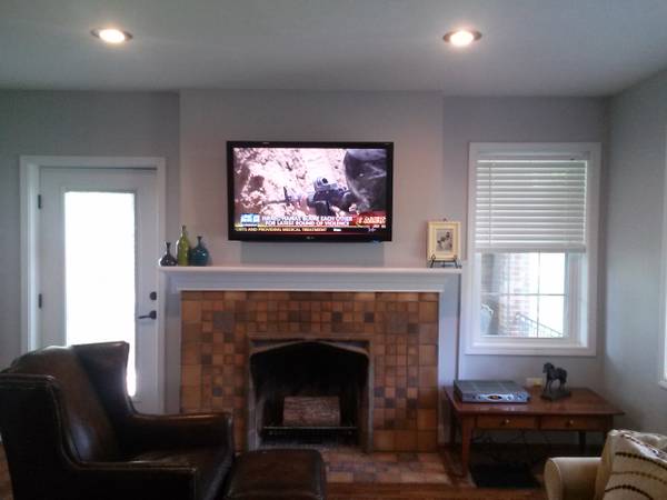 NO WIRES SHOWING, TV WALL MOUNT (nky amp s. oh)