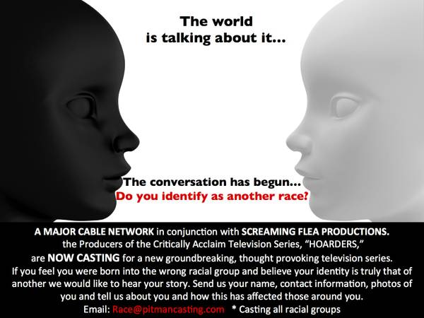 now casting individuals who identify with a race other than their own