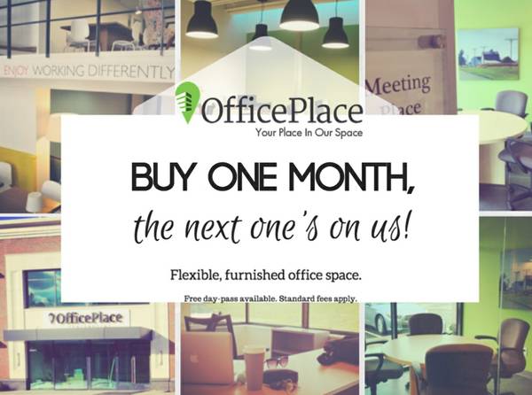 Office Space...Buy 1 month, the next one is on us (CromwellMiddletown line)