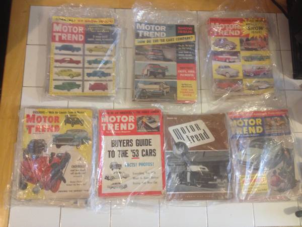 OLD MOTOR TREND MAGAZINES