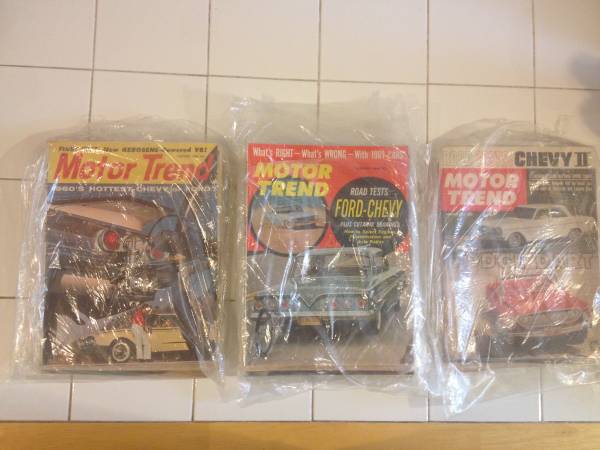 OLD MOTOR TREND MAGAZINES