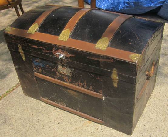 Old steamer trunk