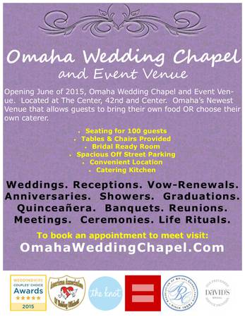Omaha Wedding Chapel and Event Venue (42nd and Center)