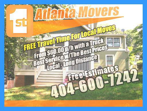 OUR MOVING TRUCK AND 2 MEN 59.99 AN HOUR (atlanta)