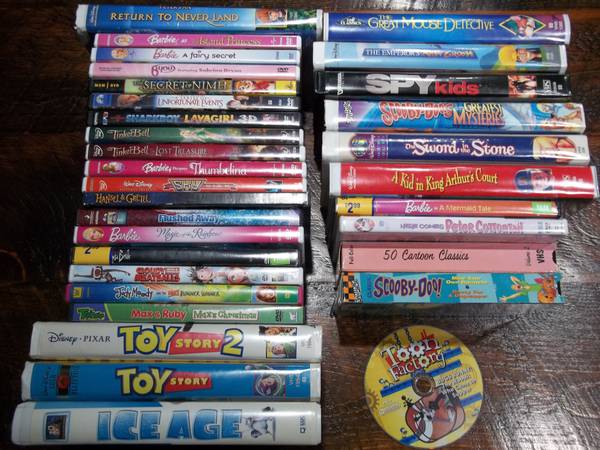 Over 30 assorted kid movies