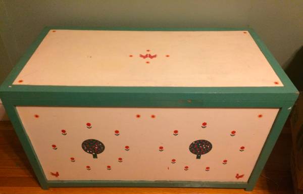 Painted Wooden Chest (Cleveland Circle)