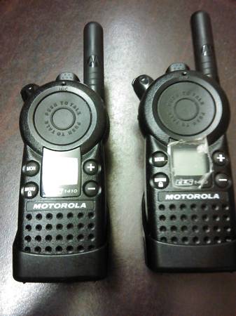 Pair of Motorola cls 1410 Two way radio
