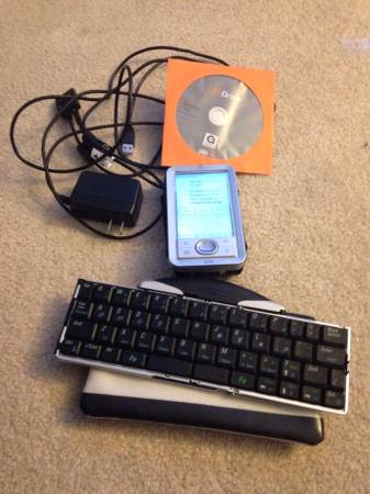 Palm pilot and keyboard