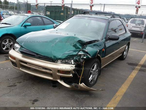 PARTING OUT GREEN 2001 SUBARU IMPREZA OUTBACK SPORT (MOUNT HOOD)