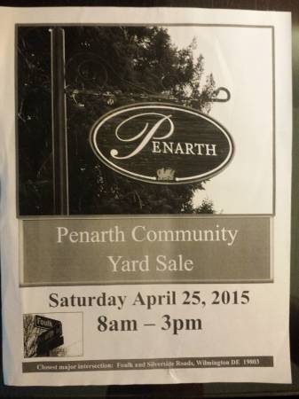 Penarth Community Yard Sale (N. Wlmington, DE)