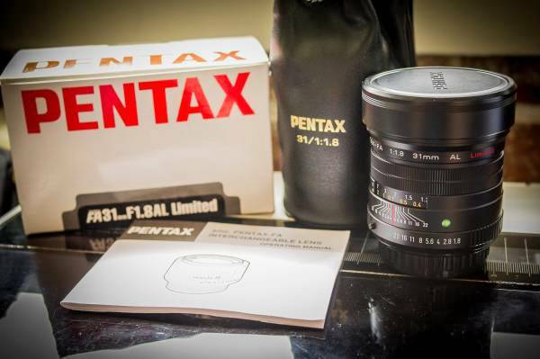PENTAX FA 31mm f1.8 Limited lens