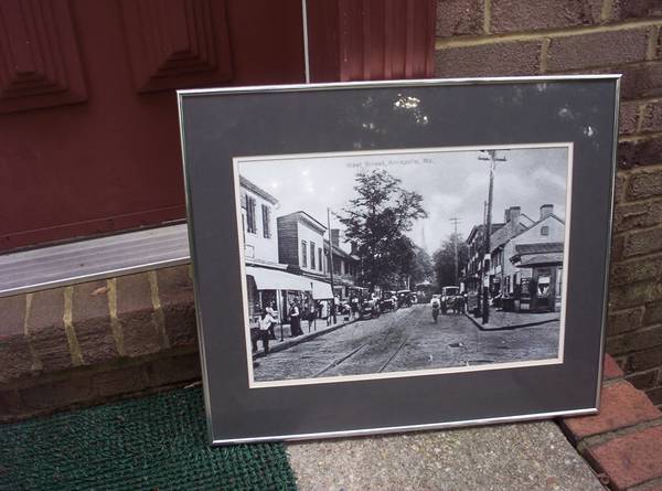 Photocopy of West St. in Annapolis early 1900s