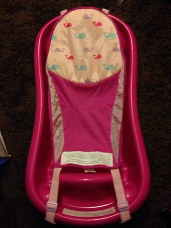 Pink Newborn to Toddler Bath Tub with Infant Sling