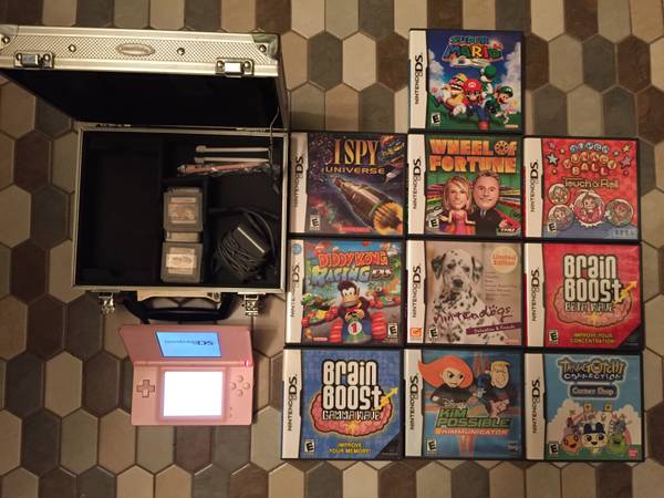 Pink Nintendo DS Lite (with games)