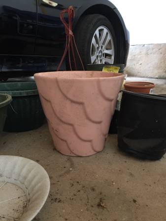 PINK POT Ceramic Heavy for Flowers Very Pretty