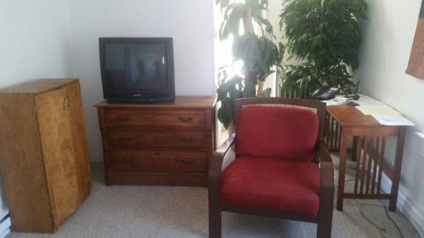 Plants, Dresser, Chair, Desk, Cabinet