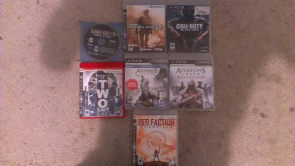 PlayStation 3 ps3 games call of duty, assassins creed etc.