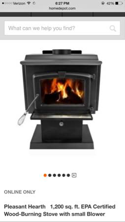 Pleasant hearth pedestal wood stove