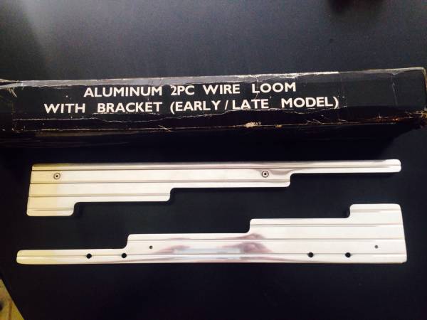 Polished alum spark plug wire looms