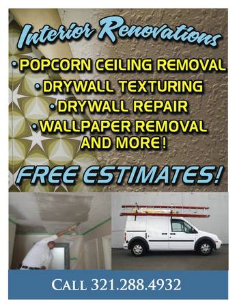 POPCORN CEILING REMOVAL COMPANY amp REPAIRS (Columbus and Surrounding)