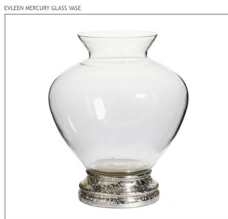 Pottery Barn EVLEEN MERCURY GLASS VASE