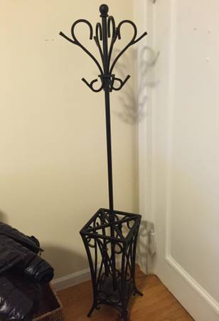 Pottery Barn Wrought Iron Coat Rack for sale
