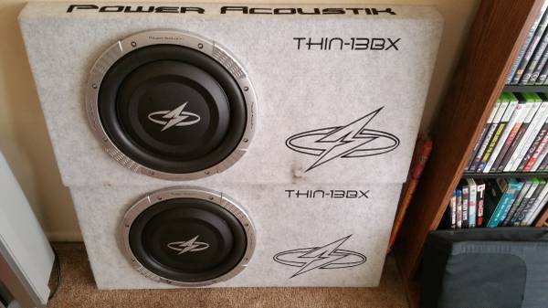 Power Accoustic Subs amp Boxs WITH AMP